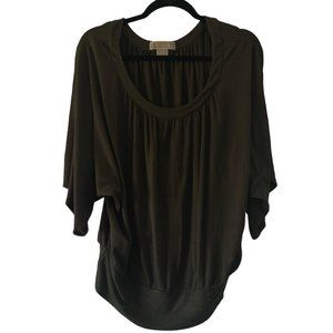 Michael Kors Oversized Olive Green shirt with wide sleeves